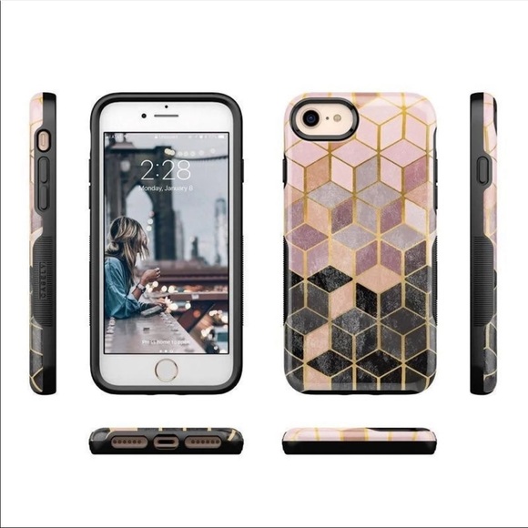 Casely Geo Rose Marble Case - Picture 1 of 7